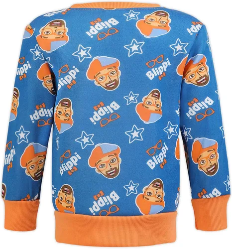 Vista 5 de Blippi Conjunto de camisa y pantalones de manga larga para niños pequeños y niños pequeños