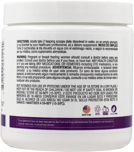 Vista 8 de Colageína 10, Polvo de colágeno hidrolizado con ácido hialurónico, Mejora la apariencia de la piel, ayuda al crecimiento del cabello, uñas más
