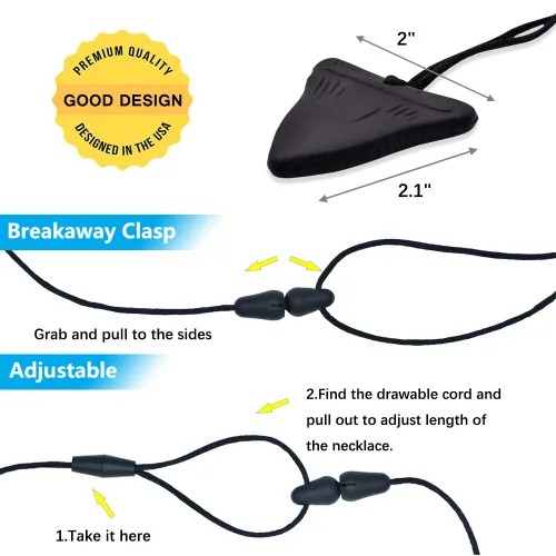 Vista 5 de Collar masticable de diente de tiburón, paquete de collar sensorial para masticar para niños con masticación, dentición, TDAH, autismo, necesidades