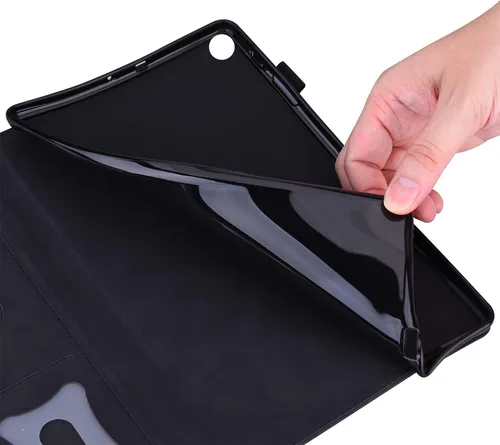 Vista 6 de Funda tipo folio para Amazon Fire Max 11 2023 (13ª generación), piel sintética, soporte multiángulo, carcasa trasera de poliuretano termoplástico