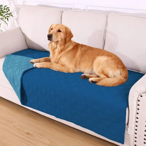 Vista 20 de hyha - Manta impermeable para cama de perro, mantas suaves para mascotas, funda impermeable para sofá para perros, fundas reversibles lavables