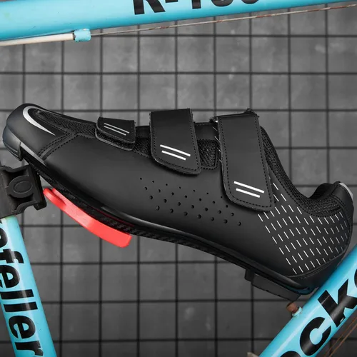 Vista 5 de ULTIANT Zapatos de ciclismo para hombre y mujer, compatibles con Peloton, zapatos de ciclismo de carretera preinstalados, aspecto Delta Cleats