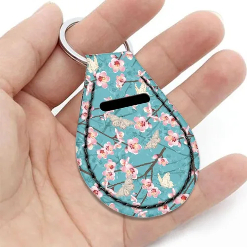 Vista 4 de Horeset Llavero de coche para mujer, diseño de girasol con letras de amor, juego de llaveros para parejas, llavero de chapstick, llavero con tarjeta
