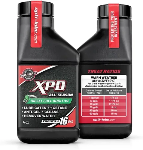 Vista 3 de Opti-Lube XPD - Aditivo de combustible diésel para todas las estaciones, botellas de 4 onzas (paquete de 8) Fórmula más popular durante todo