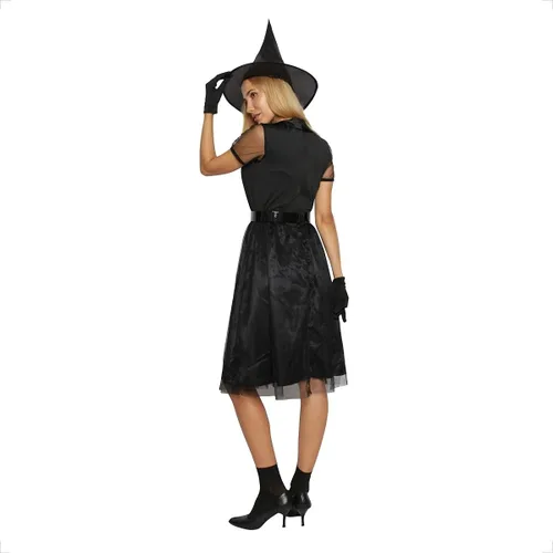 Vista 6 de Jason Party Disfraz de bruja malvada para mujer, vestido de cosplay de mago de Halloween