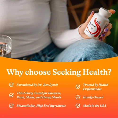 Vista 6 de Seeking Health Riboflavina - Suplemento de vitamina B2 para apoyo a la metilación - Apoya el metabolismo de la homocisteína con ingredientes