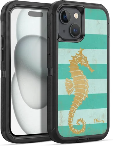 Vista 145 de Head Case Designs Officially Licensed Paul Brent Agate Mermaid Coastal Gel Armor Case [Military Grade Drop Protection] Compatible with Apple iPhone