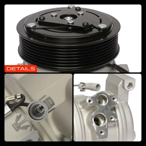 Vista 9 de A-Premium Compresor de aire acondicionado con embrague compatible con Scion tC 2.4L 2007-2010 Coupe, 10S15C Tipo de compresor