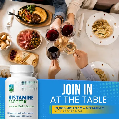Vista 4 de DAO Supplements Bloqueador de Histamina – Fórmula Avanzada de Enzima DAO y Vitamina C para Digestión de Histamina y Soporte de Intolerancia