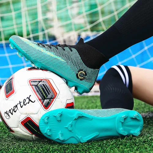 Vista 5 de Zapatos deportivos de fútbol para niños y hombres, tenis de fútbol para equipo de fútbol, ligeros, para correr, al aire libre, cómodos
