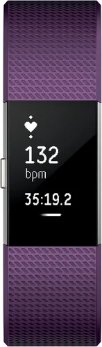 Vista 3 de Fitbit Charge 2 - Pulsera de ritmo cardíaco + fitness, ciruela, pequeña (versión para EE.UU.)
