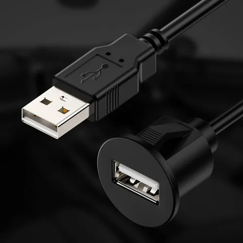 Vista 5 de Cable de extensión USB universal para tablero de instrumentos de montaje empotrado para radio de coche estéreo Android Wince unidad principal DVD CD