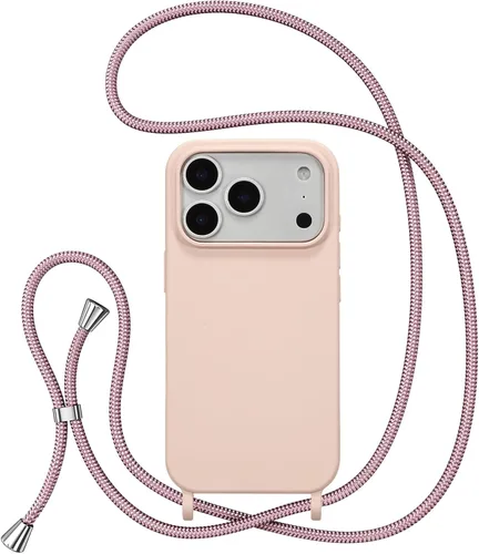 Vista 77 de ZTOFERA Funda para iPhone Air con correa, funda cruzada para teléfono con cordón ajustable para el cuello en los hombros, silicona suave a prueba