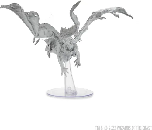 Vista 7 de Las maravillosas miniaturas de D&D Nolzur: Dragón plateado adulto