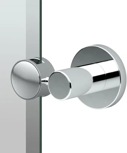 Vista 2 de Gatco 4689SM - Espejo rectangular sin marco de 24 pulgadas, cromado/montado en la pared, biselado sin marco, espejo de tocador de baño con soportes