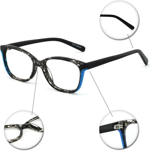 Vista 5 de OCCI CHIARI Lentes elegantes con marco de gafas para mujer con lente transparente sin receta