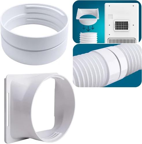 Vista 11 de Acoplador de manguera de escape del aire acondicionado, conector de tubo de Conector-Redondo