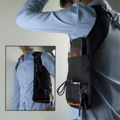 Vista 7 de Bolsa de hombro oculta multiusos mejorada para las axilas