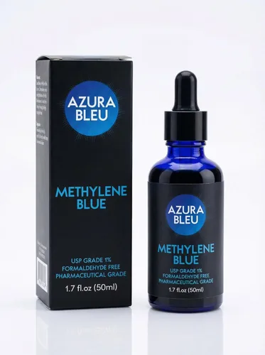 Vista 3 de Solución azul de metileno al 1% - Botella con dosificador de 1.7 onzas líquidas