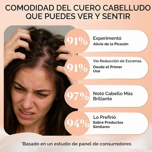 Vista 4 de Kamedis Champú anticaspa para cuero cabelludo sensible y dermatitis seborreica, libre de crueldad, sin parabenos, 6.7 oz