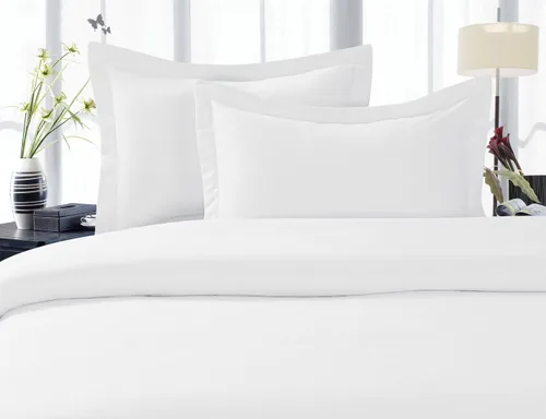 Vista 2 de Juego de ropa de cama Elegance Linen, 3 piezas, de calidad egipcia, resistente a las arrugas, de 1500 hilos