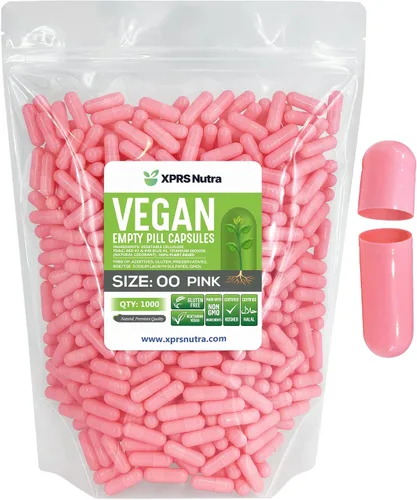 Vista 28 de XPRS Nutra Cápsulas vacías de tamaño 00 – 100 cápsulas veganas vacías – Pastillas vacías vegetarianas – Relleno de cápsulas vegetales DIY