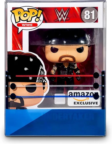 Vista 6 de Protector de caja de anillo de lucha – Funda protectora de plástico de 0.020 in de grosor compatible con figuras de vinilo Funko Pop de 4 pulgadas