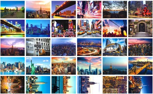 Vista 7 de HOSTEESSCHOICE Tarjetas postales de viaje, juego de 30 tarjetas postales variadas que representan sitios de viajes de fama mundial, postales