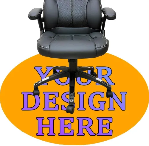 Vista 62 de Tapete redondo personalizado para silla de escritorio de oficina, diseño de tu propio logotipo de foto, texto, alfombrillas circulares
