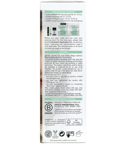 Vista 2 de Herbatint Gel permanente para teñir el cabello a base de hierbas 8N Rubio Claro - 4.6 fl oz