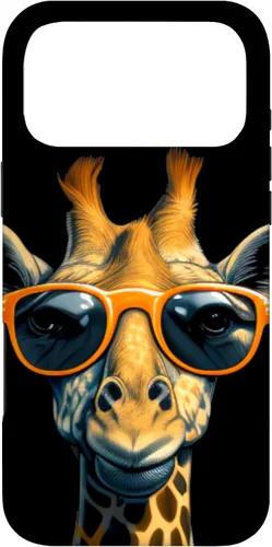 Vista 21 de Funny Giraffe with Sunglasses Case for iPhone 17