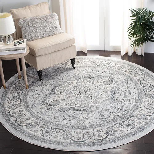 Vista 89 de SAFAVIEH - Colección Isabella, alfombra decorativa - 2'2" x 5', azul y crema, diseño oriental, no desprende pelusa y fácil cuidado, ideal para áreas