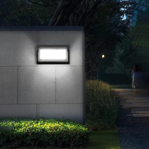 Vista 5 de LOVEZOE Luz de porche al aire libre de 18 W – Lámpara LED impermeable IP65 para porche de pared en 1800Lm 6000K blanco frío Lámparas de porche