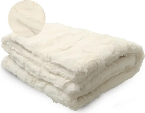 Vista 10 de peluche Lux - Manta de piel sintética para bebé, lujosa manta para acurrucarse y envolver para recién nacido, manta de felpa suave para bebés