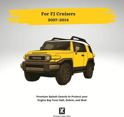 Vista 4 de Juego de cuatro protectores contra salpicaduras con clips para FJ Cruiser 2007-2014