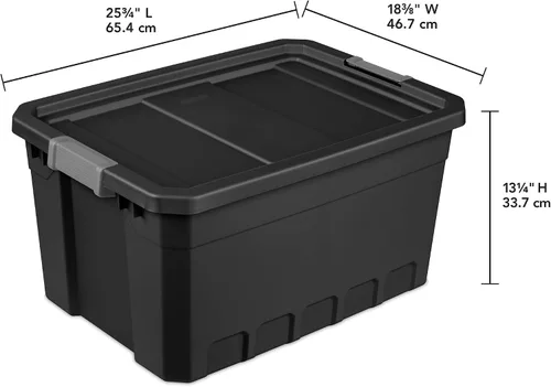Vista 4 de Sterilite Apilador de contenedores Negro 19GA 14869006