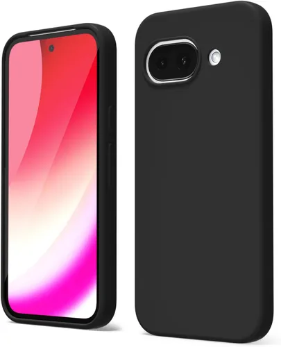 Vista 43 de oakxco para Google Pixel 6A Funda de teléfono de silicona líquida, diseño estético lindo y delgado para mujer y niña, cubierta de gel suave, lisa