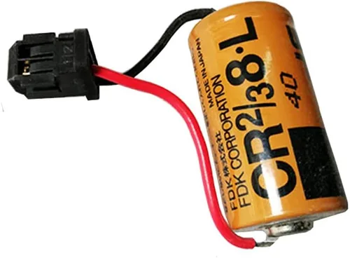 Vista 3 de Batería de litio de 3 V, 2000 mAh, CR2/38.L, para Fuji CR2/3 8.L 3 V, PLC, FDK CR17/33 con enchufe negro