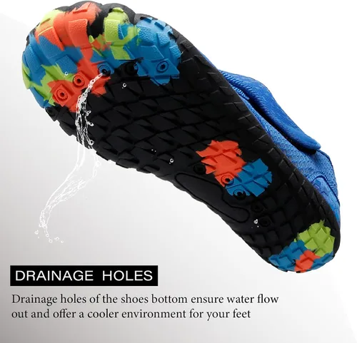 Vista 8 de L-RUN Zapatos de agua atléticos para senderismo para hombre y mujer