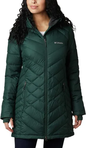 Vista 17 de Columbia Chaqueta larga con capucha Heavenly para mujer Verde (Stone Green)