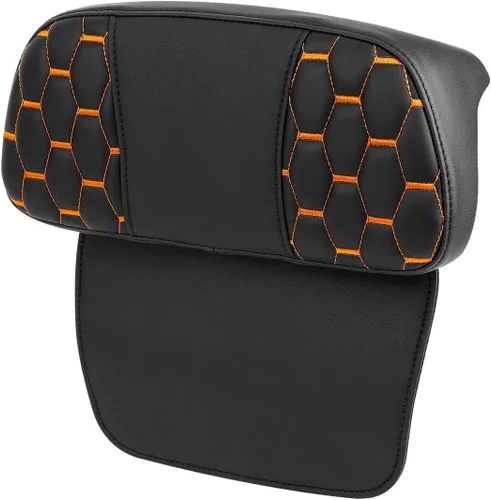 Vista 6 de C.C. RIDER Almohadilla de respaldo para maletero recortada para Harley Davidson Touring CVO Street Glide Road Glide Electra Glide 2014-2024 Costuras