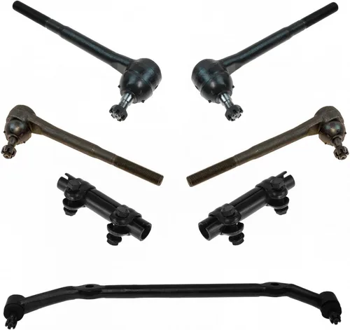 Vista 322 de TRQ Kit de dirección delantera con barra de acoplamiento de fuelle de piñón y cremallera compatible con Toyota Echo 2000-2005