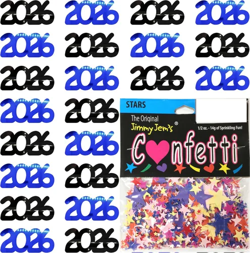 Vista 27 de Confetti Year 2023 Blue Royal, Orange Combo - 2 bolsas de media onza (1 oz)