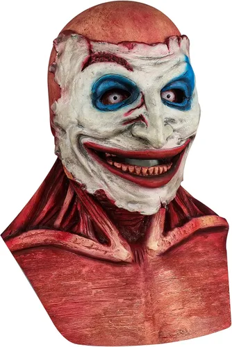 Vista 2 de Bulex Halloween Creepy Mask with Removable Magnet Scary Face Zombie Prorp Skull Mask - Double Layer Face Splittable Mask