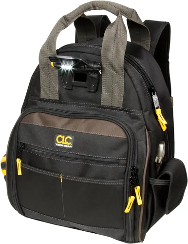 Vista 3 de Custom Leathercraft Mochila con luces y 53 bolsillos tecnológica L255