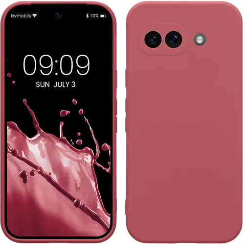 Vista 54 de kwmobile Funda compatible con Google Pixel 9 - Funda protectora delgada de TPU para teléfono - Acabado mate suave - Piedra antigua