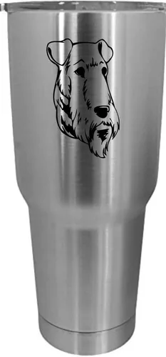 Vista 243 de Cairn Terrier - Vaso grabado con temática de perro, 30 onzas