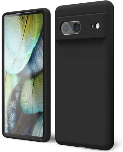Vista 153 de oakxco para Google Pixel 6A Funda de teléfono de silicona líquida, diseño estético lindo y delgado para mujer y niña, cubierta de gel suave, lisa