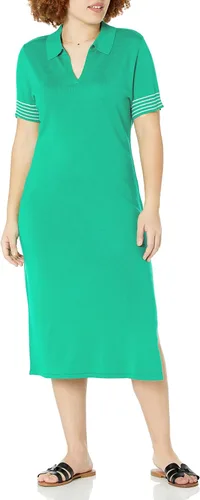 Vista 4 de The Drop Tessa - Vestido tipo suéter tipo polo para mujer