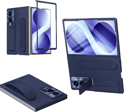 Vista 11 de Funda para Samsung Galaxy Z Fold 8 Ultra Protect con soporte de pulsera, pantalla integrada y protección de lente a prueba de golpes, protección